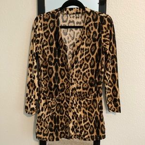 Leopard Cardigan Size Small